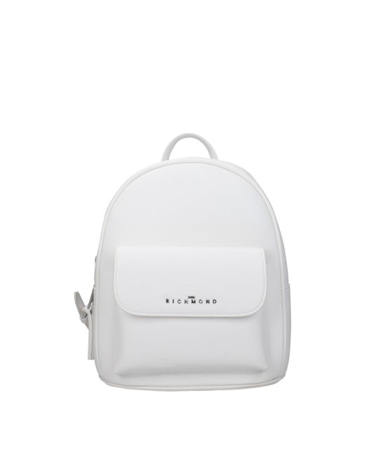John Richmond White Zaini E Marsupi Donna Poliuretano Bianco/Bianco Ottico