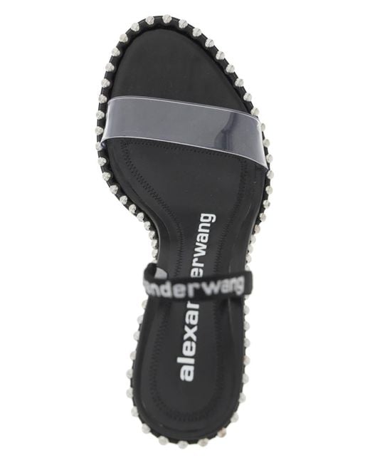 Nova Sandals con correa de plexi Alexander Wang de color Black