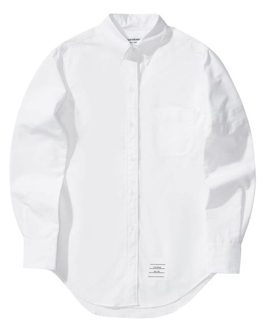 Thom Browne Blouse Met Knopen in het White