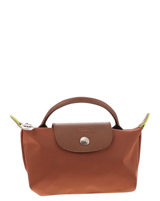 Longchamp Brown Le Pliage Green Handbeutel Xs