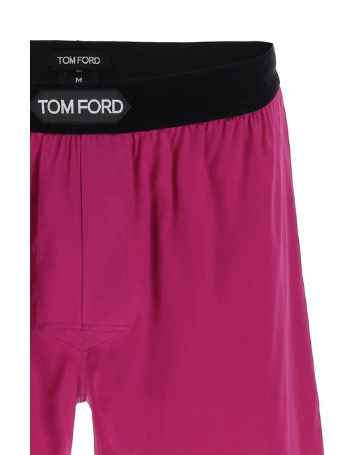 Tom Ford Silk Boxer Set in het Pink