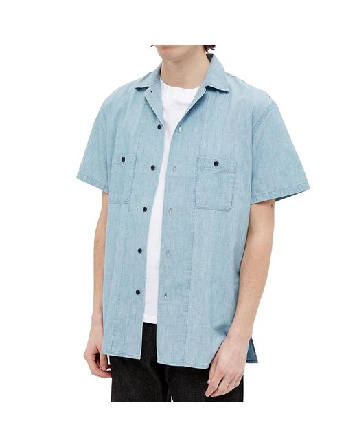 Camisa de mezclilla de Saint Laurent de hombre de color Blue