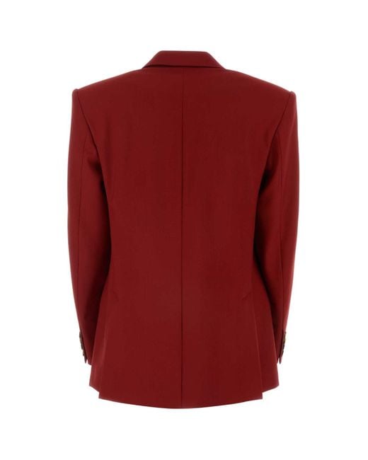 Stella McCartney Red Oversized Blazer