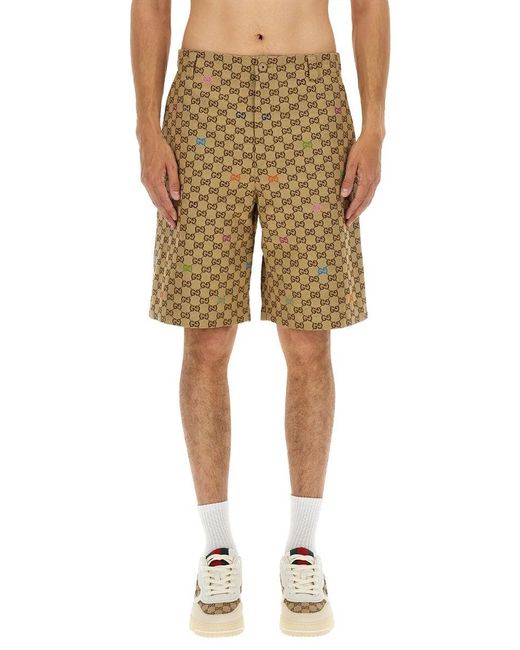 Gucci Natural Fabric Shorts Gg for men