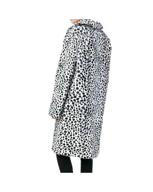 Manteau de cheveux de chèvre imprimé Givenchy en coloris Blanc | Lyst