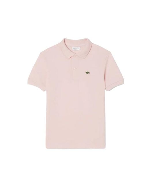 Lacoste Pink Polo With Logo