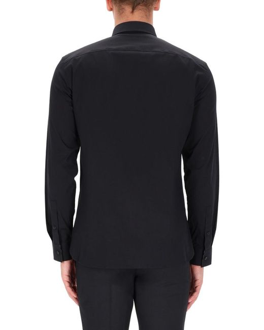 Burberry Black Cotton Shirt for men