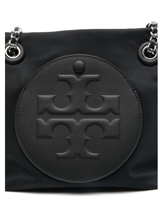 Tory Burch Black Ella Schultertasche mit Kettenriemen