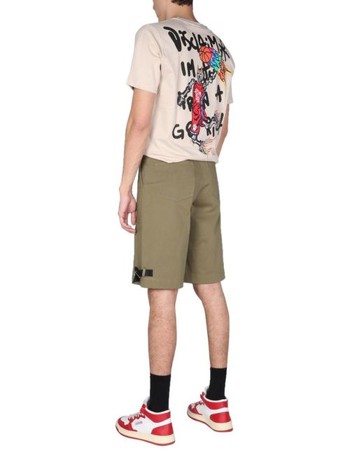 DISCLAIMER Natural T-Shirt With Logo Print for men