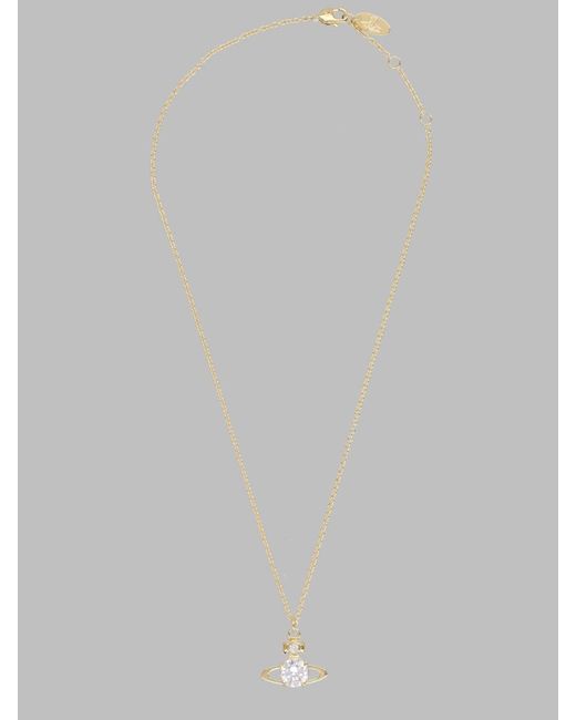 Vivienne Westwood White Necklace Reina Large Pendant