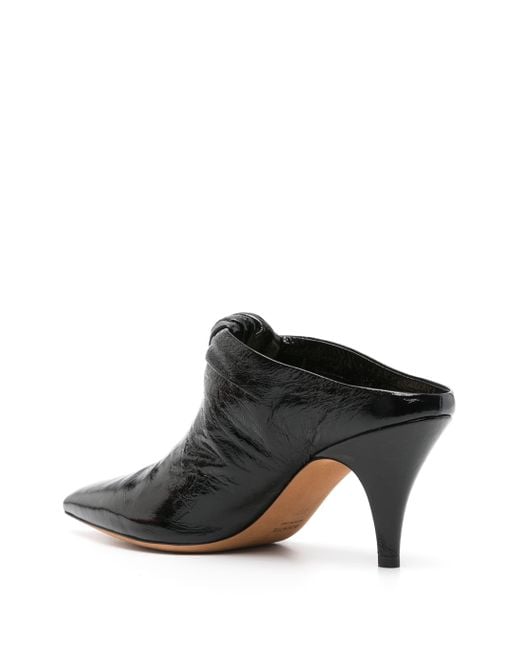 Khaite Black Rowan Mule 75 Shoes