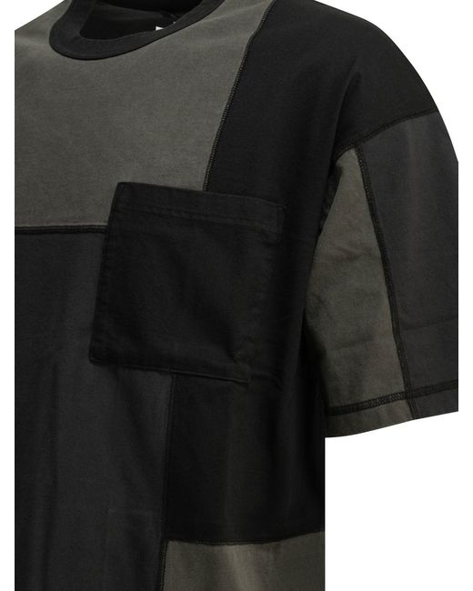 Comme des Garçons Black Patchwork Crewneck T Shirt