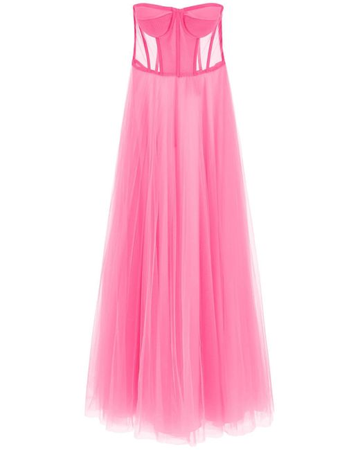 1913 robe à bustier long tulle 19:13 Dresscode en coloris Pink