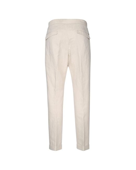 Paul & Shark Natural Flat Front Trousers for men
