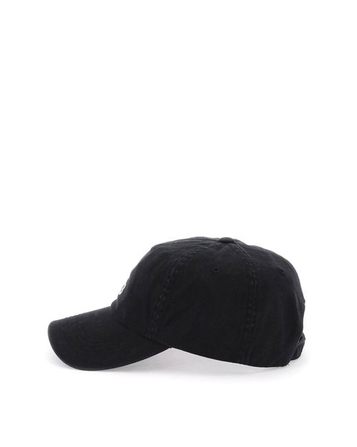 Y-3 Black Hat With Curved Brim for men