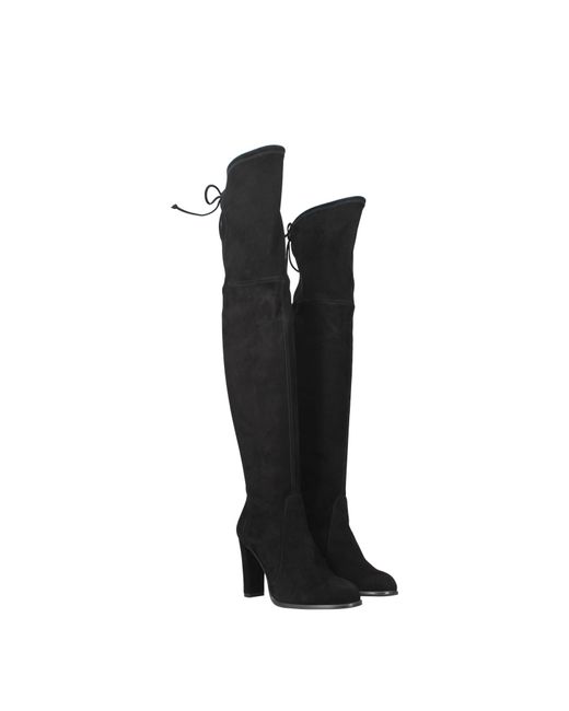 Stuart Weitzman Black Boots Suede for men