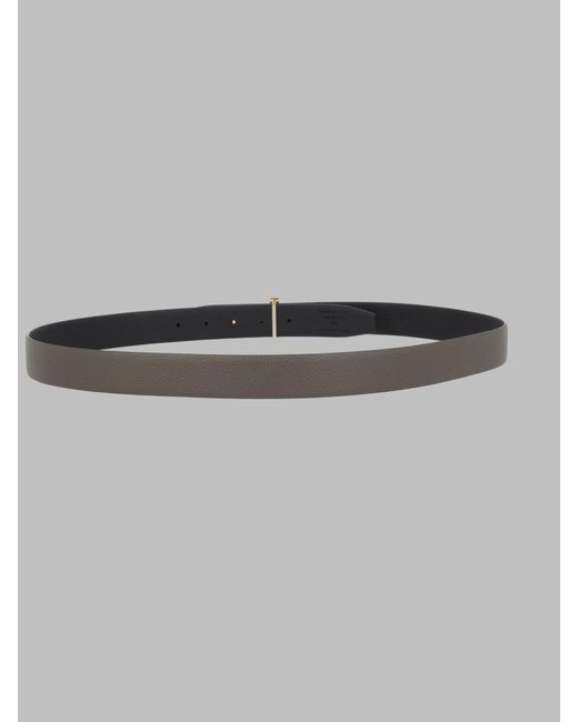 Tom Ford Gray Designer Belt