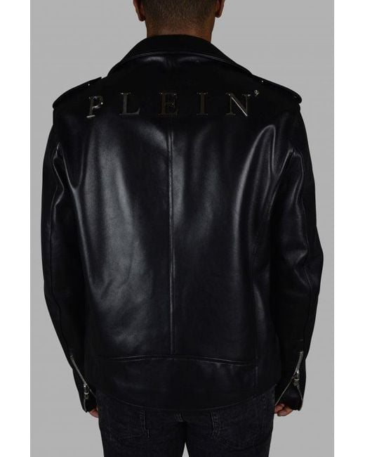 Philipp Plein Black Perfecto Jacke