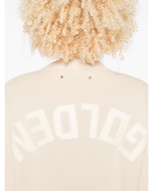 Golden Goose Deluxe Brand White Golden W's Knit Crew Neck Clothing