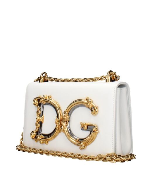 Dolce & Gabbana Natural Dolce&Gabbana Shoulder Bags Leather