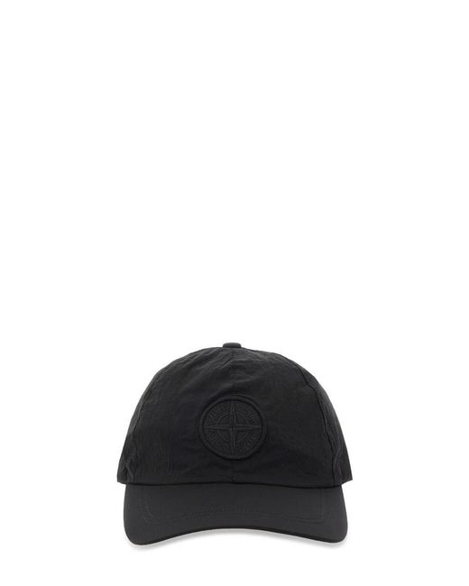 Cappello Da Baseball di Stone Island in Black da Uomo