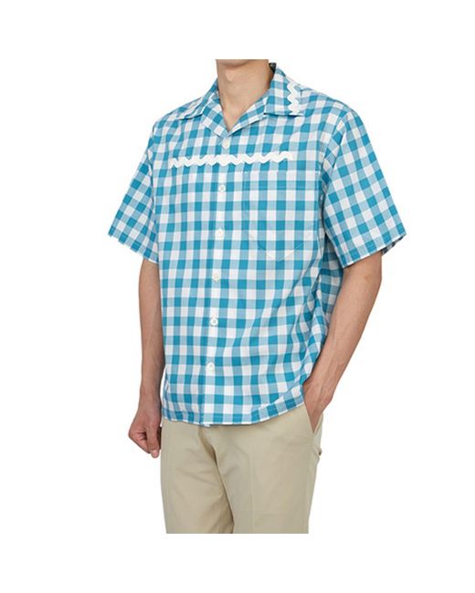 Prada Blue Short Sleeve Shirts for men