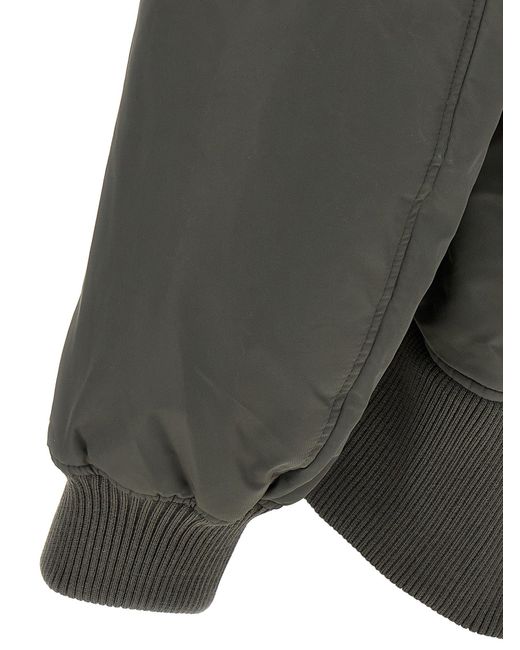 J.W. Anderson 'Curved Hem' Bomber Jacket in Gray für Herren