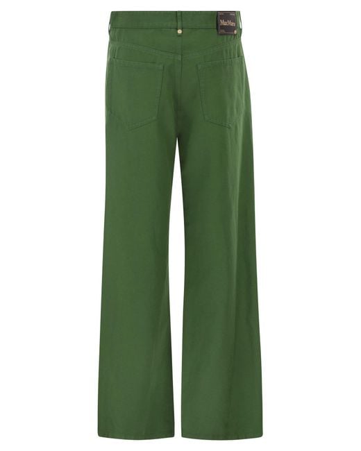 Max Mara Green Smmonorata 5 Pocket Trousers