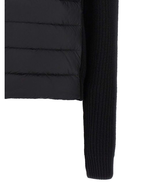 Moncler Met Een Gevlekte Vest in het Black