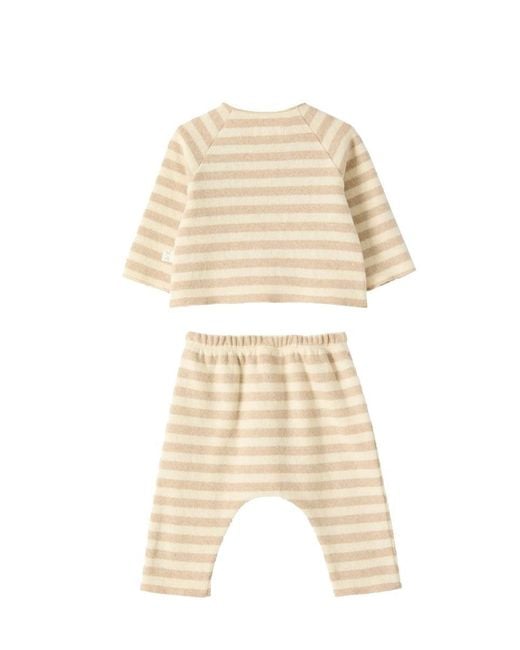 Teddy & Minou Natural Pants Set With Sweatshirt