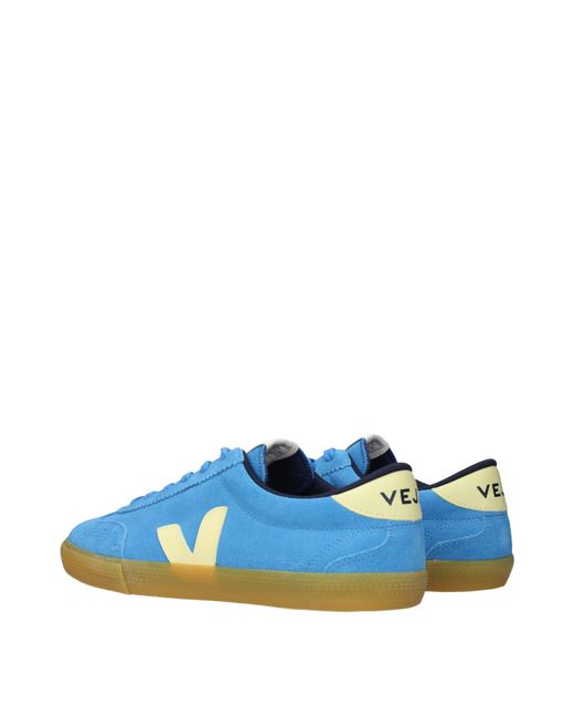 Veja Blue Sneakers Suede Sky/Sole for men