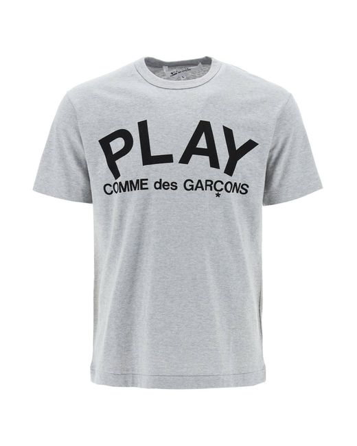 COMME DES GARÇONS PLAY Gray T Shirt With Play Print