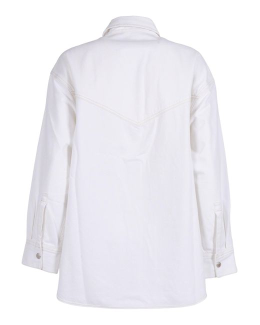 Agolde White Lotta Western Shirt