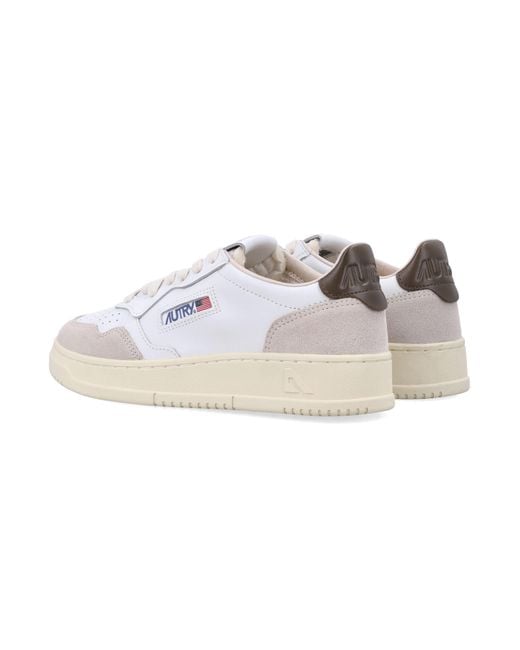 Autry White Medalist Low & Teak Sneakers