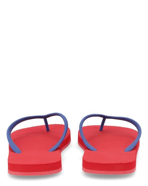 DSquared² Red Slippers With Logo