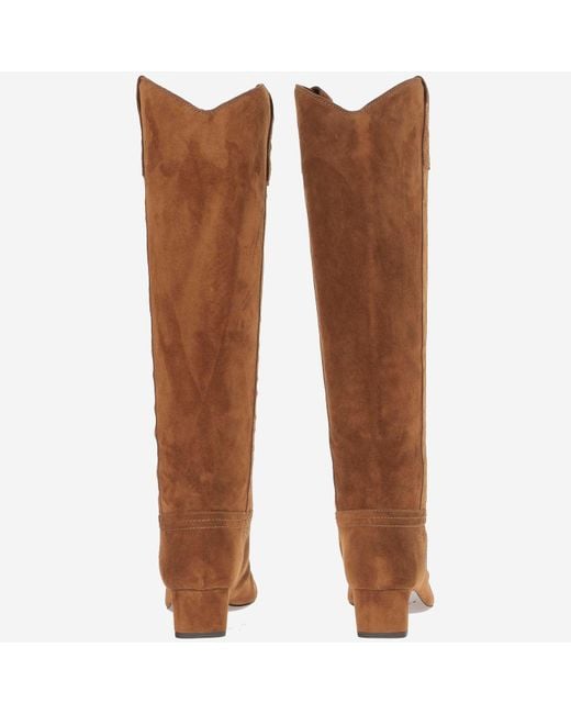 Sartore Brown Suede Leather Boots