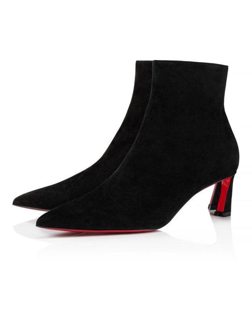 Christian Louboutin Black Condora Schwarze Leder-Stiefeletten