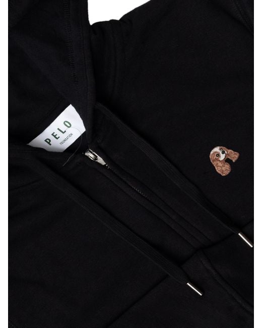 PELO FOUNDATION Black Hoodie for men