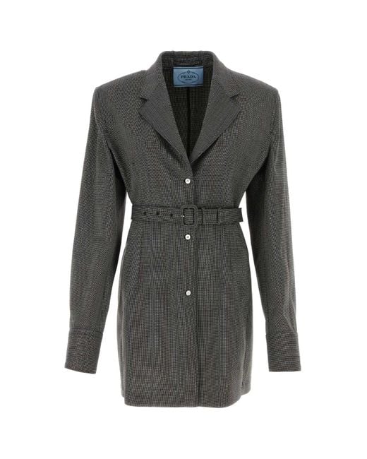 Prada Gray Wool Blazer