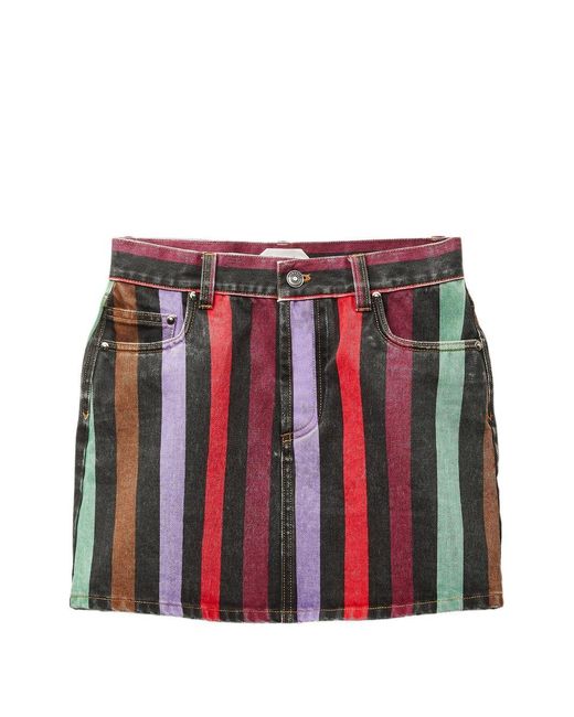 Versace Denim Mini-Rok in het Red