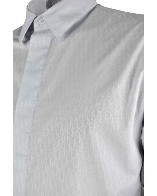 Camisa oblicua Dior de color Gray