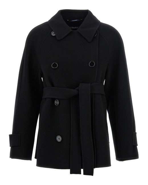 Max Mara Black 'Louis' Short Coat