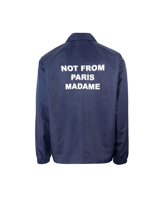 Drole de Monsieur Blue Drôle De Monsieur Giacca Slogan Blu