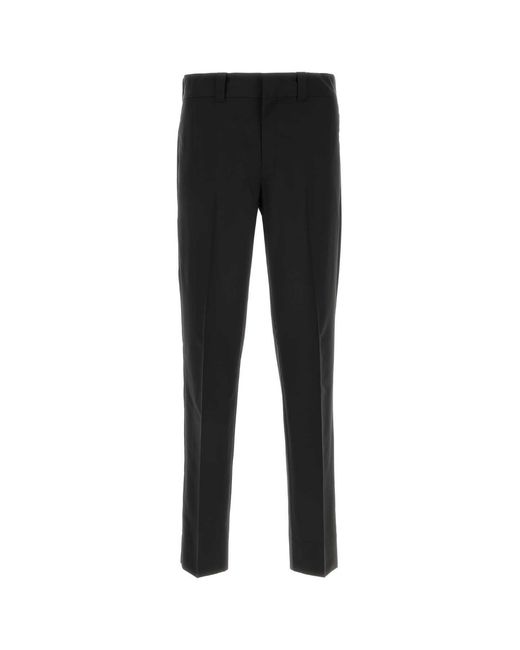 Prada Black Wool Blend Pant for men
