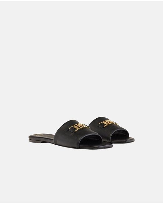 MCM White Sandalen schwarz