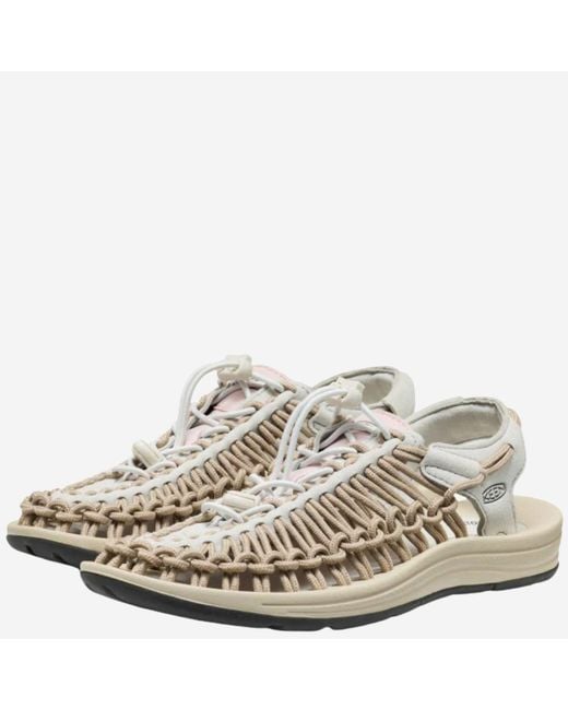 Keen White Uneek Leather Sandals