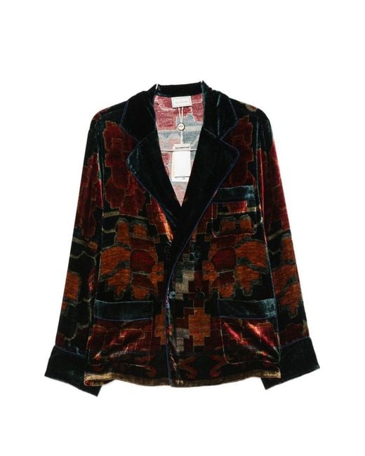 Pierre Louis Mascia Black Single Breasted Blazer Jacket
