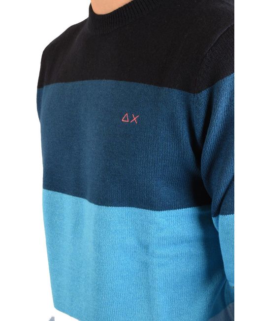 Pulls Multicolore Sun 68 en coloris Blue
