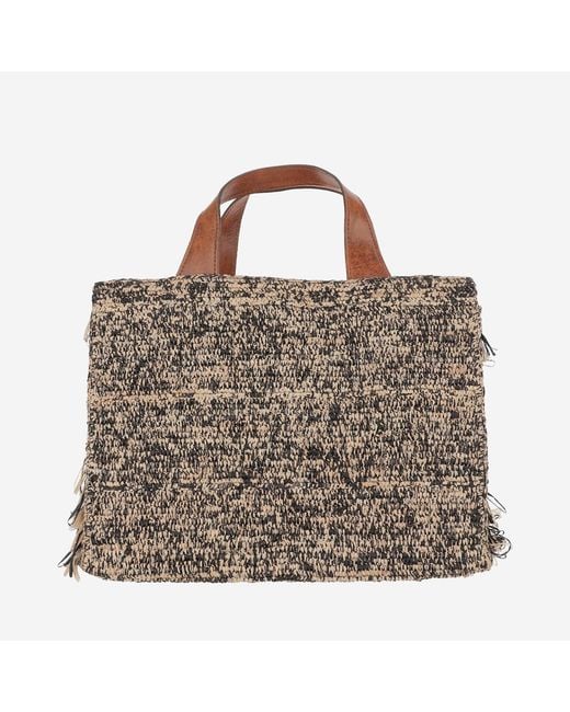 IBELIV Brown Onja Rafia Bag