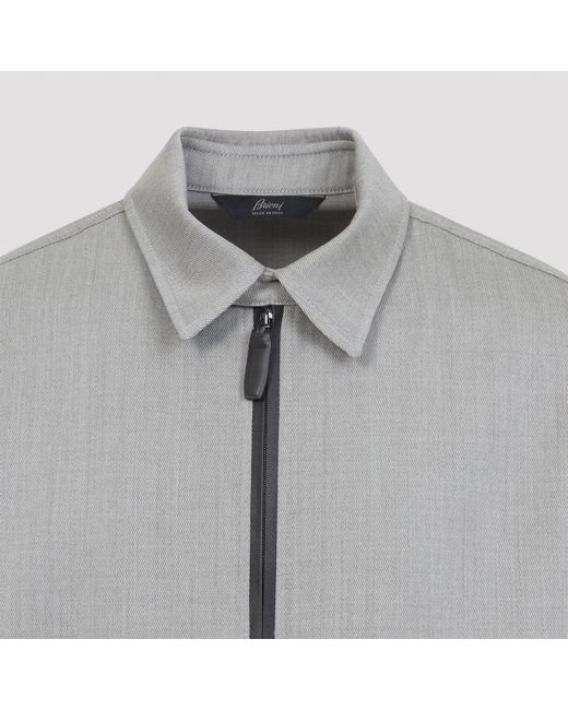 Brioni Blousonjack Met Rits in het Gray